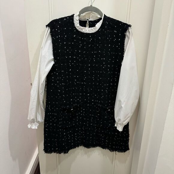 Long Sleeve feminine Dress Size L - Picture 3 of 8